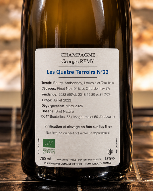 Champagne Les 4 Terroirs N°22 de Georges Remy