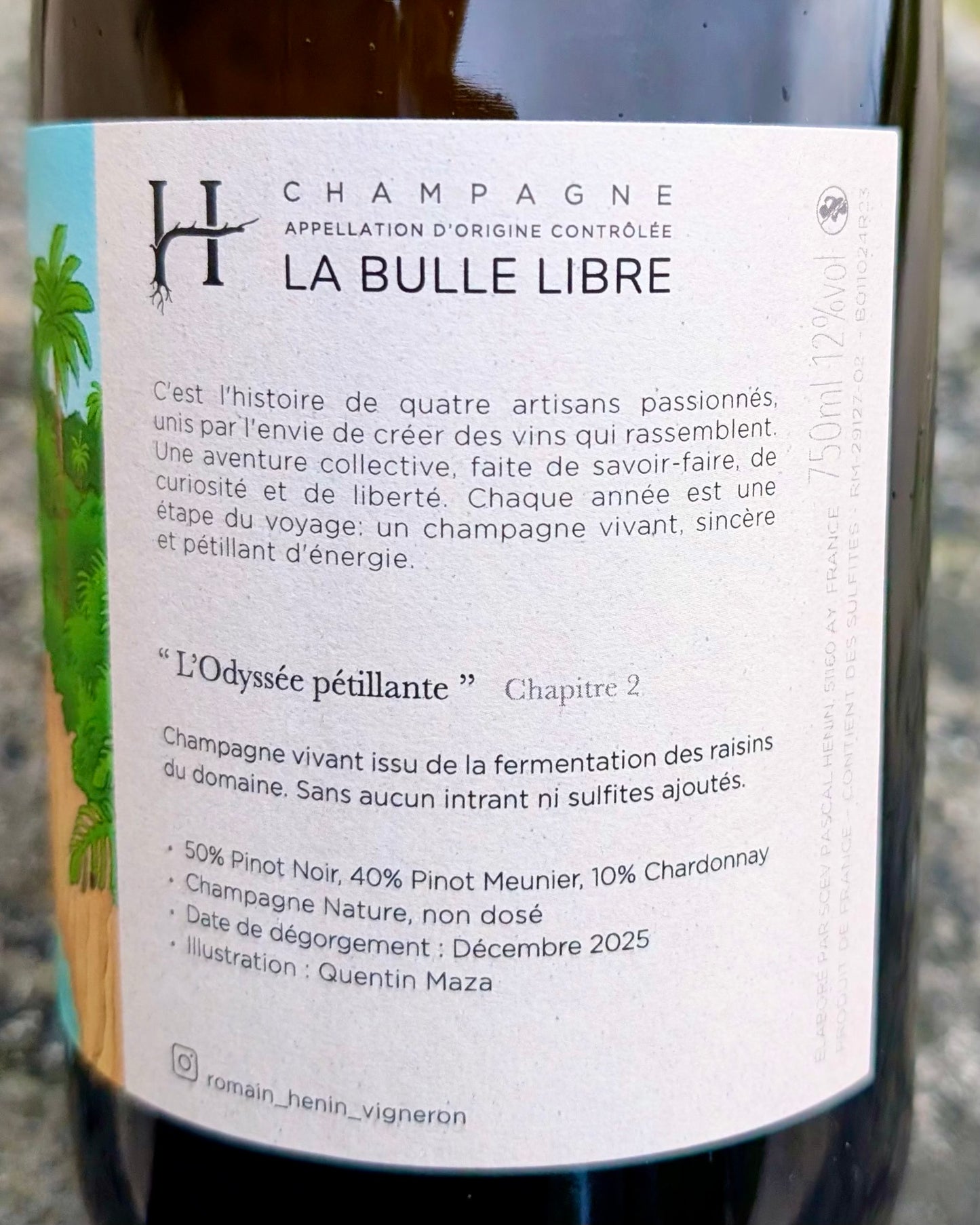 Champagne Romain Hénin L’Odyssée Pétillante Chapitre II 2023