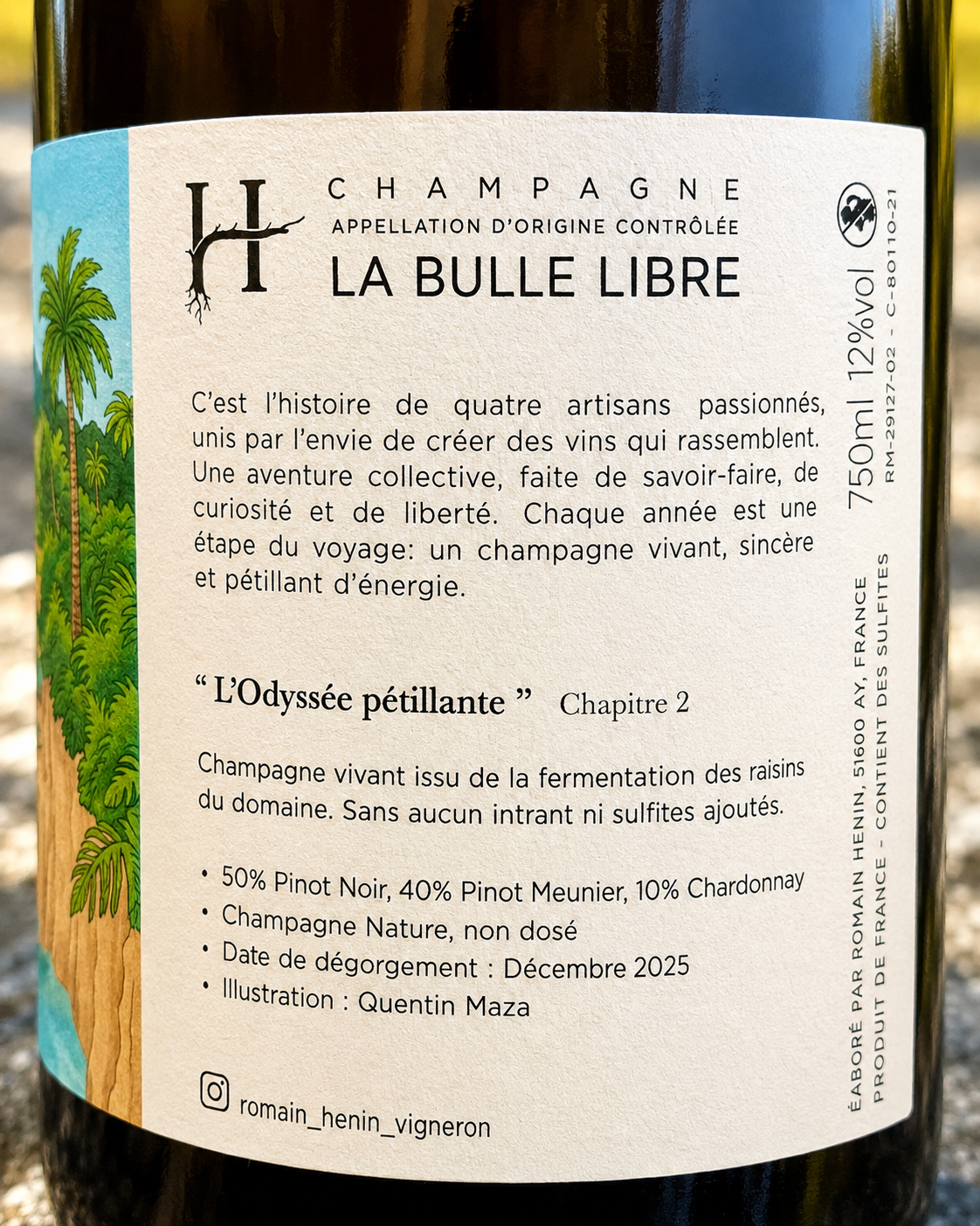 Champagne Romain Hénin L’Odyssée Pétillante Chapitre II 2023