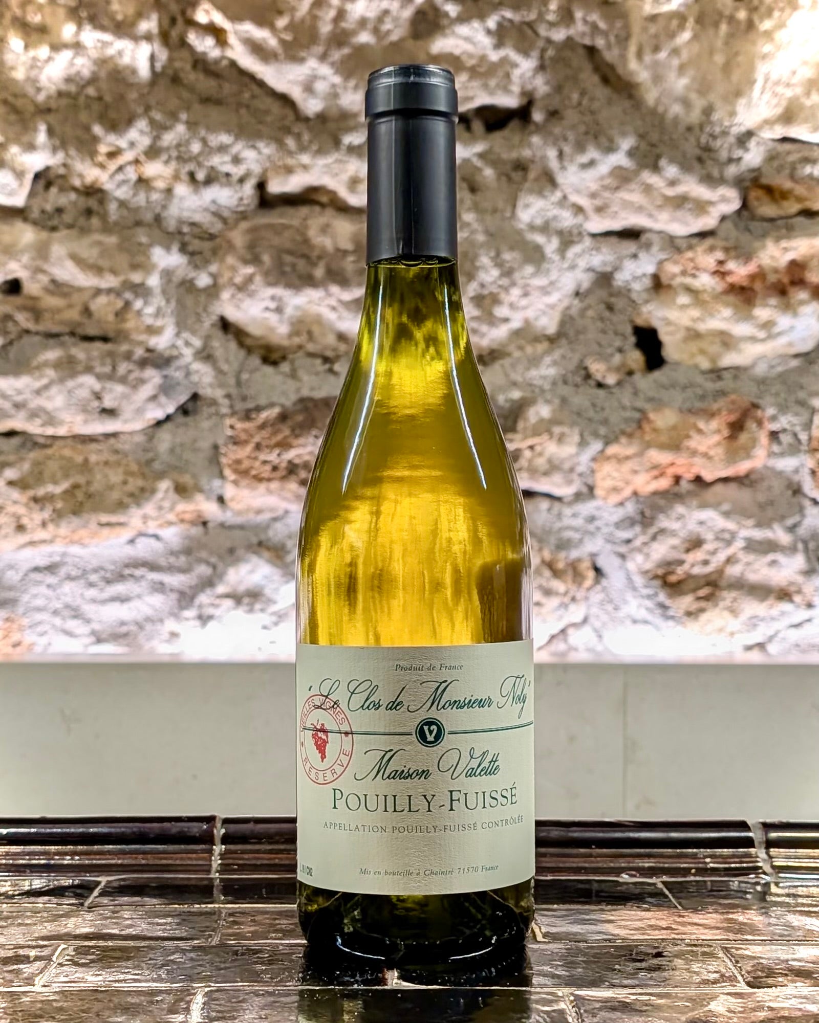 Clos de Monsieur Noly de la Maison Valette, grand Pouilly-Fuissé élaboré par Philippe Valette.