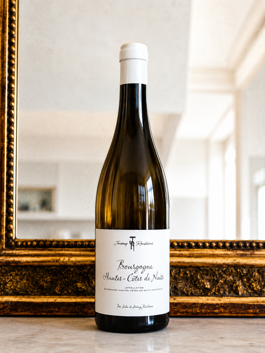 Bouteille de Hautes-Côtes de Nuits 2024 de Julie & Jérémy Recchione, chardonnay de Bourgogne