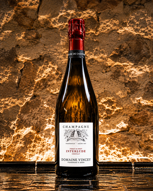 Interlude N°4 2022 du Domaine Vincey, Champagne Grand Cru de Chouilly élaboré par Marine et Quentin Vincey