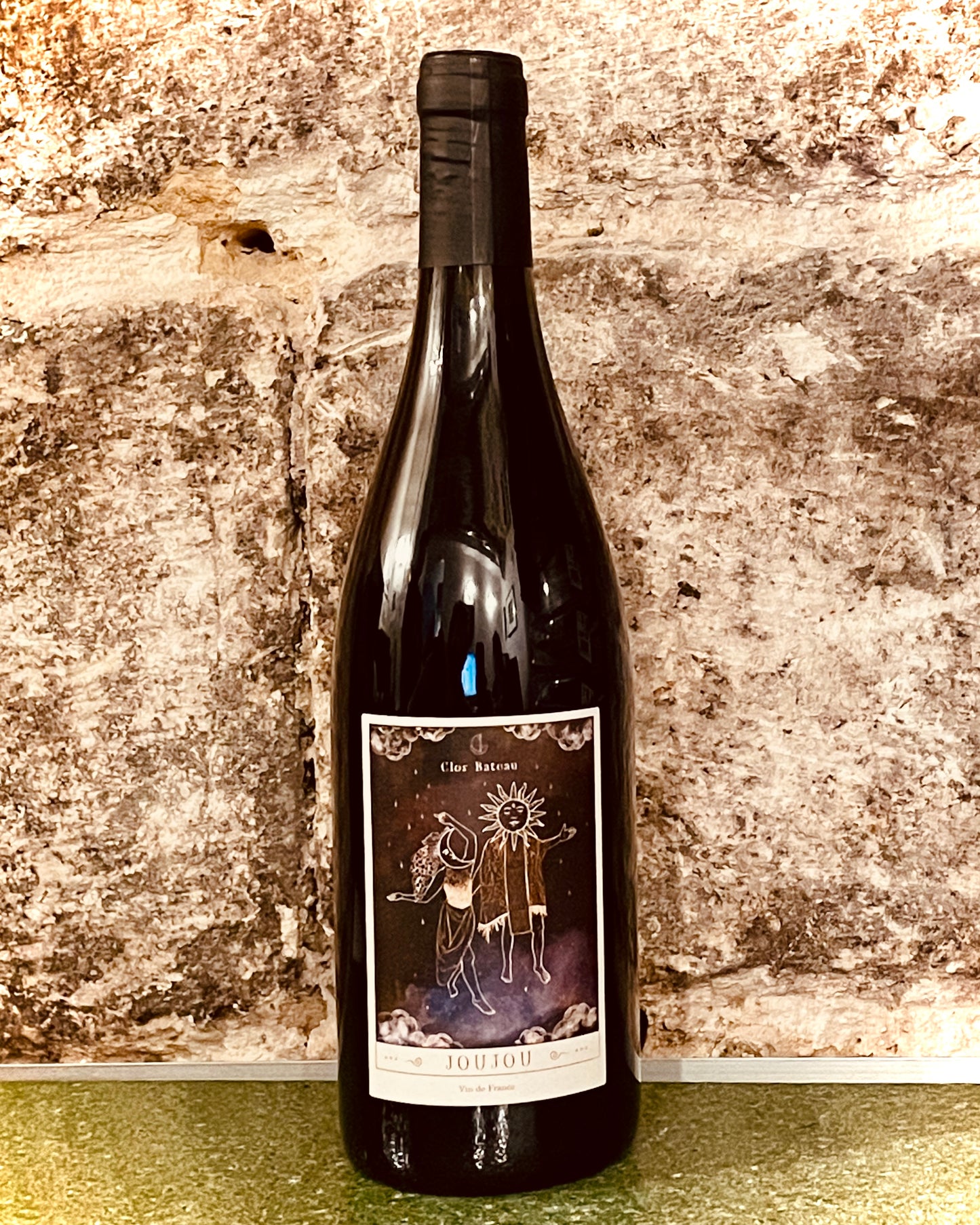 Bouteille de Joujou 2022 du domaine Clos Bateau, gamay sur granites roses à Lantignié dans le Beaujolais