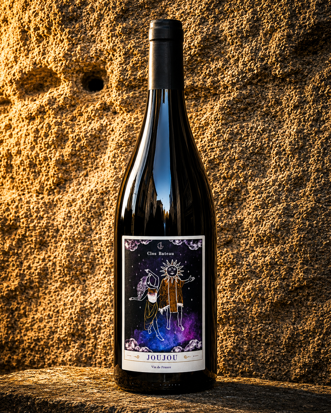 Bouteille de Joujou 2022 du domaine Clos Bateau, gamay sur granites roses à Lantignié dans le Beaujolais