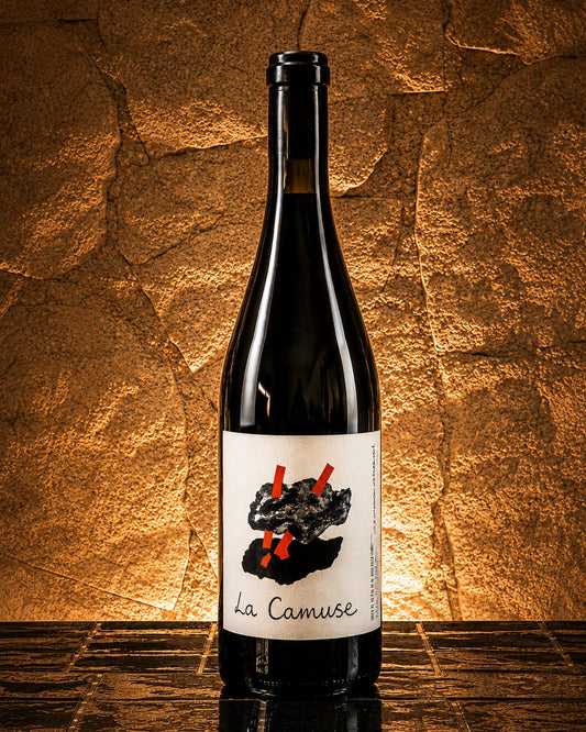 Bouteille de La Canuse 2023 de Thibaud Capellaro, vin de macération à dominante de viognier de la Vallée du Rhône.