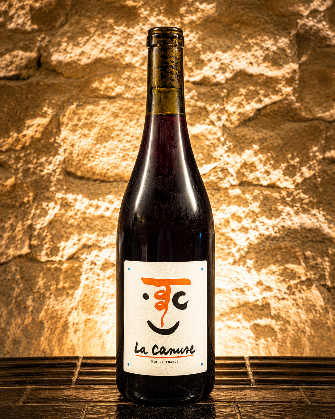 Bouteille de La Canuse 2024 de Thibaud Capellaro, vin de macération à dominante de viognier de la Vallée du Rhône.