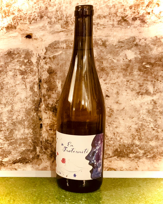 Les Innocents En Fraternité 2021 de Bruno Vacon, vin blanc naturel de Lorraine issu de riesling et de pinot blanc.