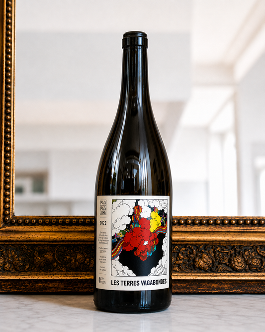 Les Terres Vagabondes 2023 de Hugo Courvoisier, chardonnay du Vignoble du Pagure dans le Doubs.