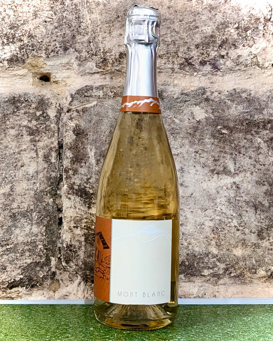 Bouteille de Mont Blanc 2019 du Domaine Belluard, grand vin effervescent de Gringet en AOP Vin de Savoie Ayze