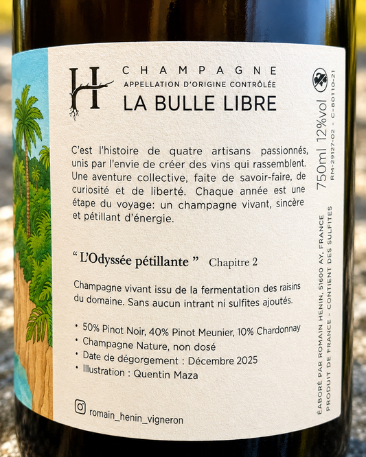 Champagne Romain Hénin L’Odyssée Pétillante Chapitre II 2023