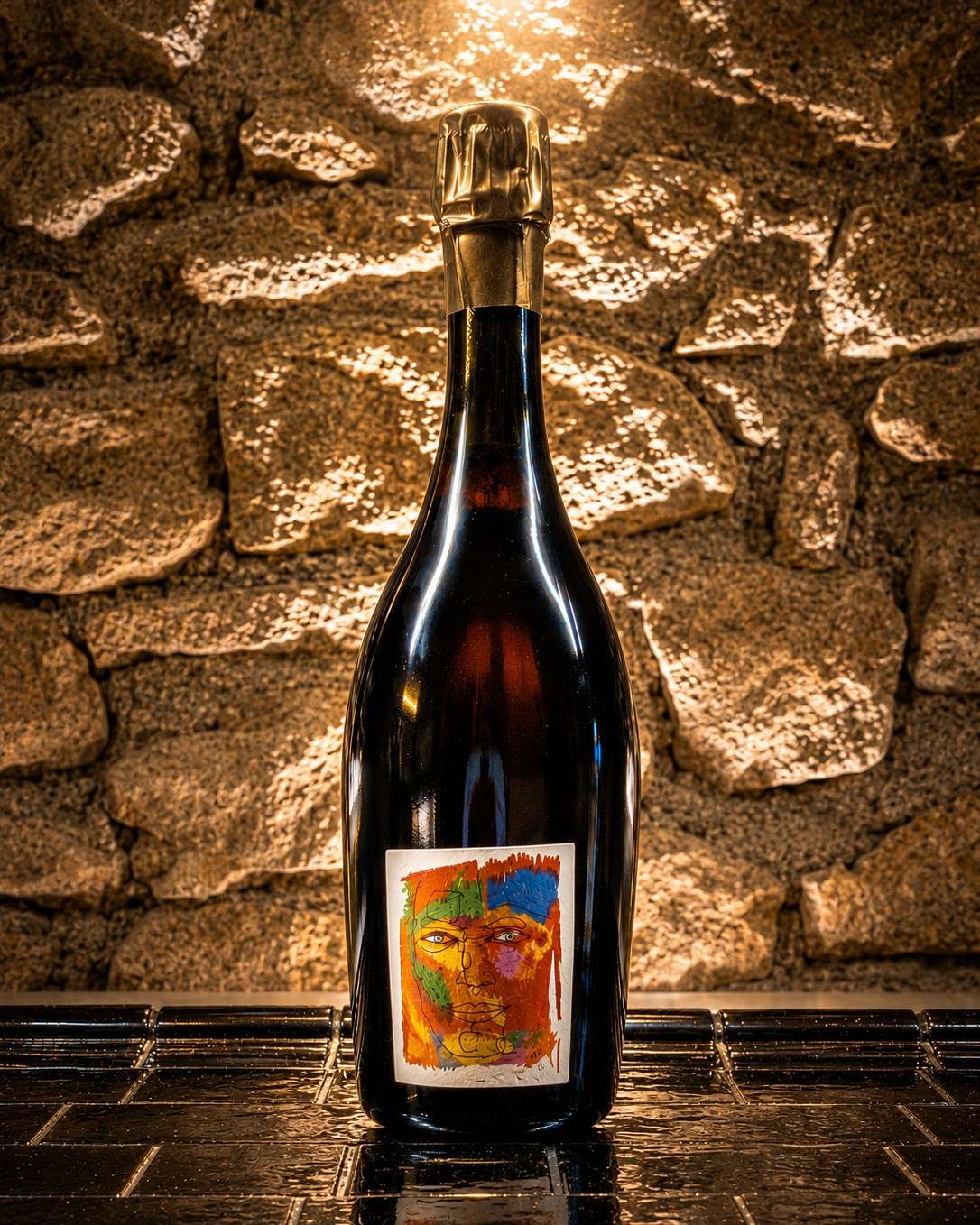 Champagne Timothée Stroebel Logos Rosé 2015, rosé de saignée 100 % Pinot Noir des Paquis à Villers-Allerand.