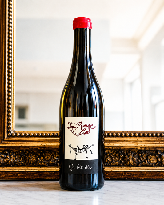 Bouteille de Ton Rouge du Lac 2022 de Damien Bastian, domaine Ça Boit Libre, vin rouge de Savoie issu des coteaux de Haute-Savoie.