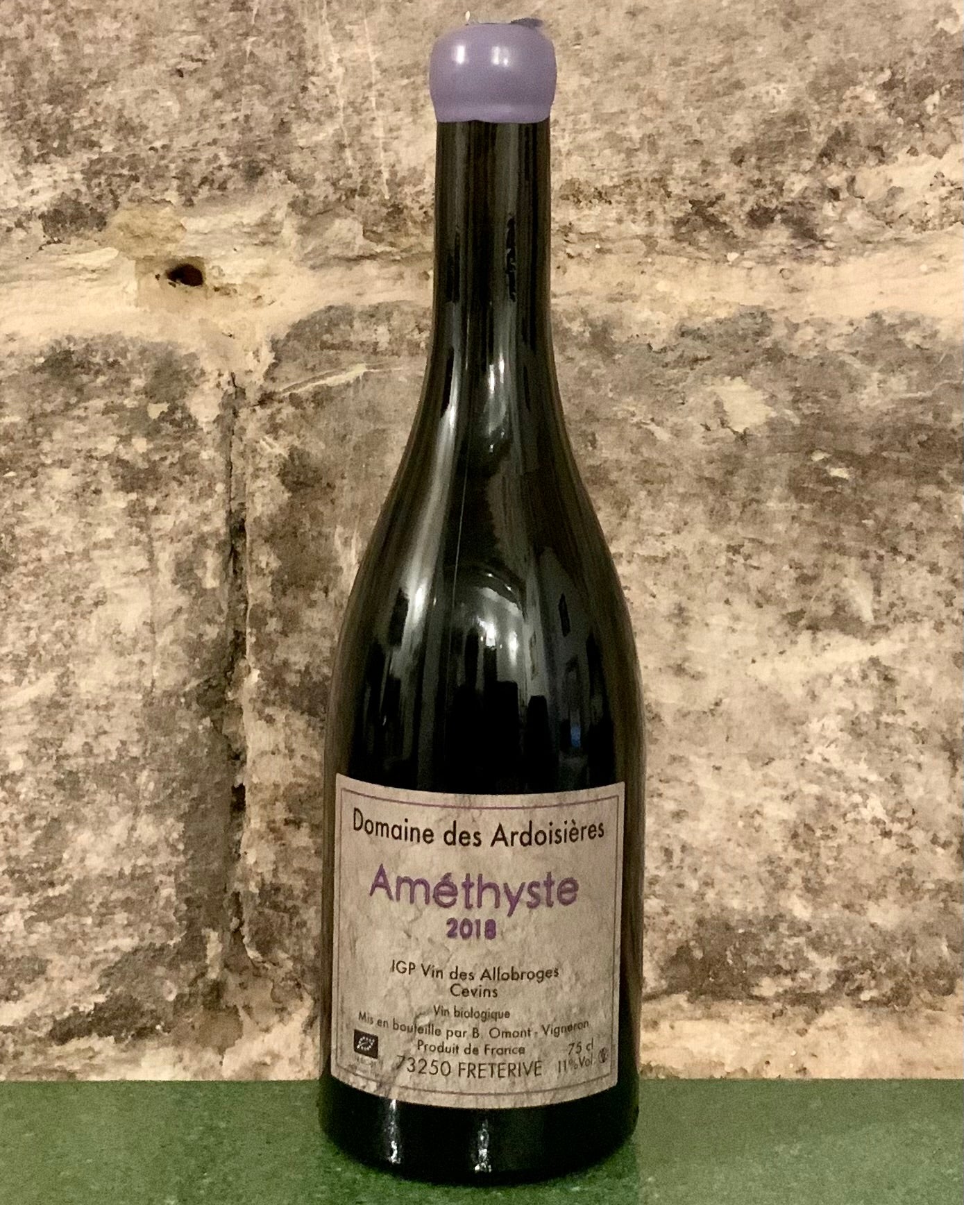 Amethyste, 2018, Domaines des Ardoisières, Brice Omont, Savoie, Vin Naturel